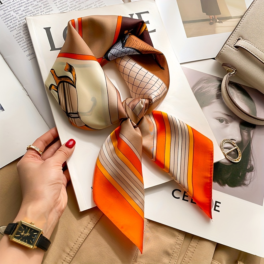 Luxury Bags Office - Foulard Carré en Satin Doux pour