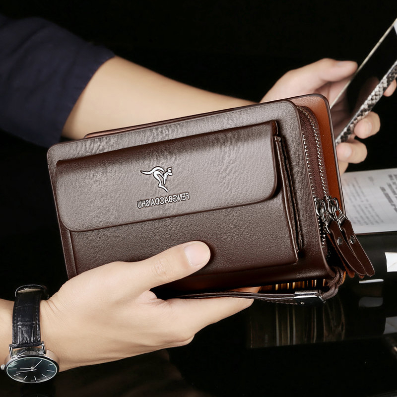 Wristlet Wallet Zipper - Portefeuilles de mode pour hommes, grandes