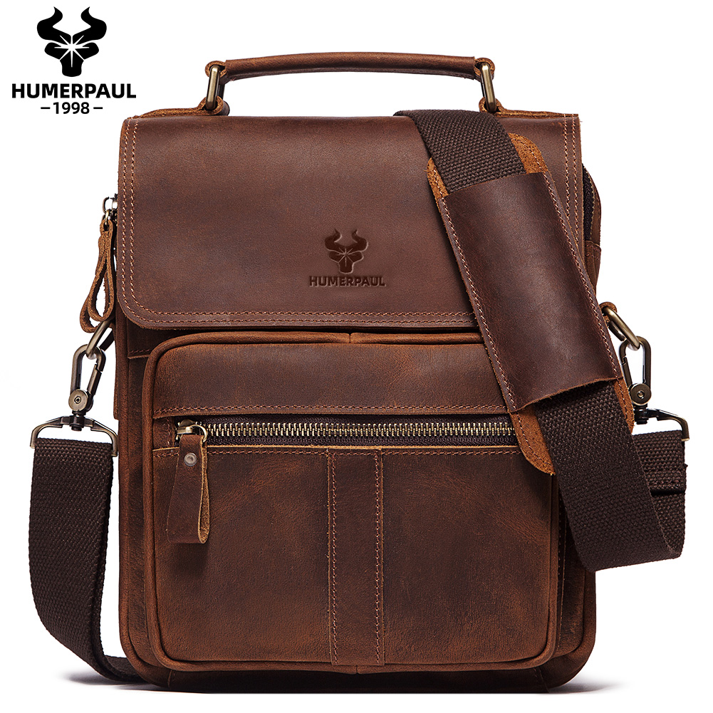 Luxury Bags Office - HUMERPAUL sac à bandoulière en cuir