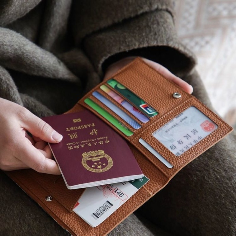 Porte-passeport en cuir couvre - Wristlet Wallet Zipper avis et prix