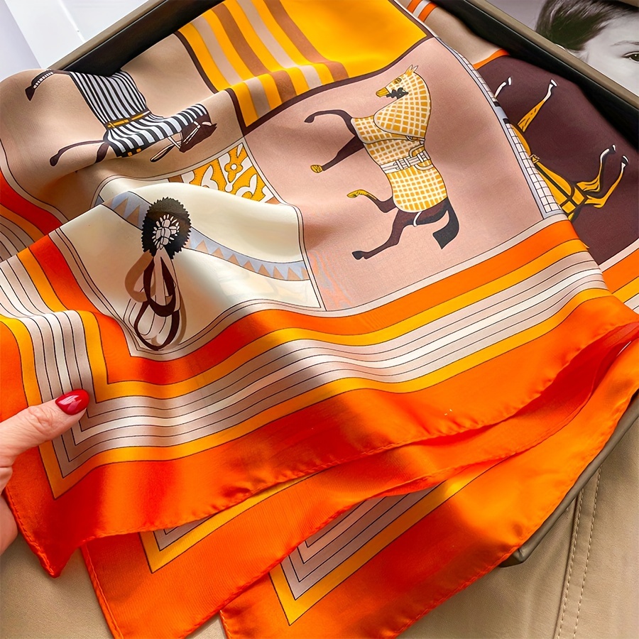 Foulard Carré en Satin Doux po - Luxury Bags Office avis et prix