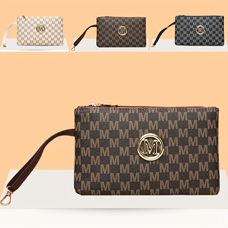 Pochette pour femme avec impri - Wristlet Wallet Zipper avis et prix