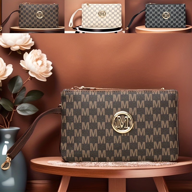 Pochette pour femme avec impri - Wristlet Wallet Zipper avis et prix