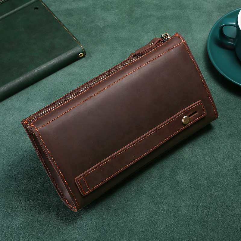 Pochette longue pour homme, sa - Wristlet Wallet Zipper avis et prix