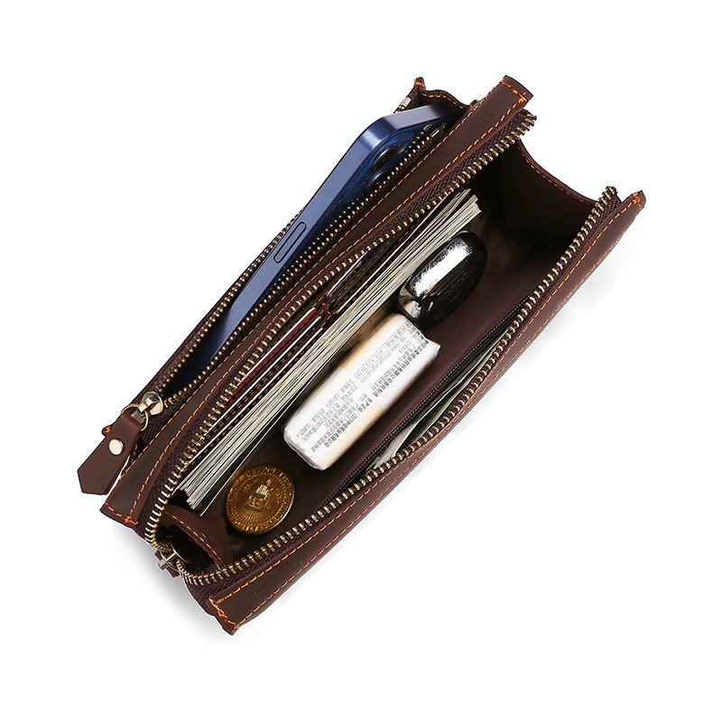Pochette longue pour homme, sa - Wristlet Wallet Zipper avis et prix