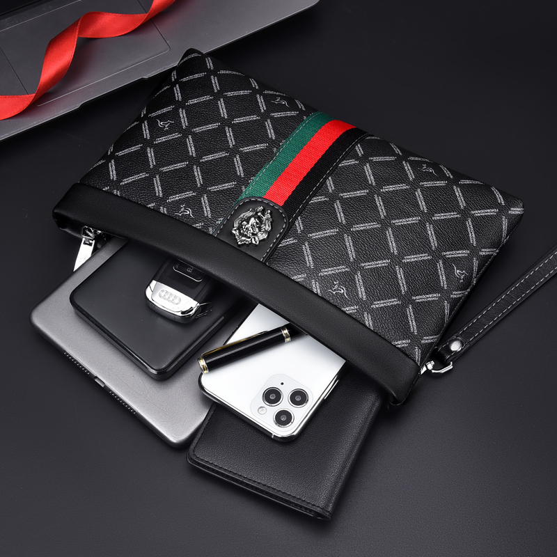 Nae de luxe hommes rayé pochet - Wristlet Wallet Zipper avis et prix